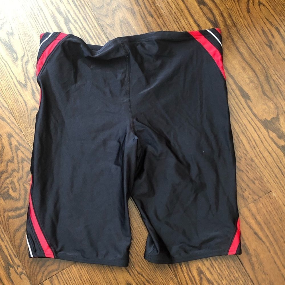 Speedo Performance Race Tech Ii Black And Red Mens Competition Jammers Sz 38 Nwt — image 7 of 8